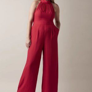 Jason Wu (XL) Red Halter Jumpsuit